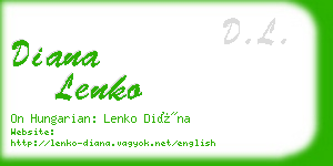 diana lenko business card